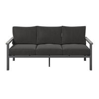 3 SZEMÉLYES PAD sötétszürke  - világosszürke/sötétszürke, Design, műanyag/textil (177/74/73cm) - Amatio