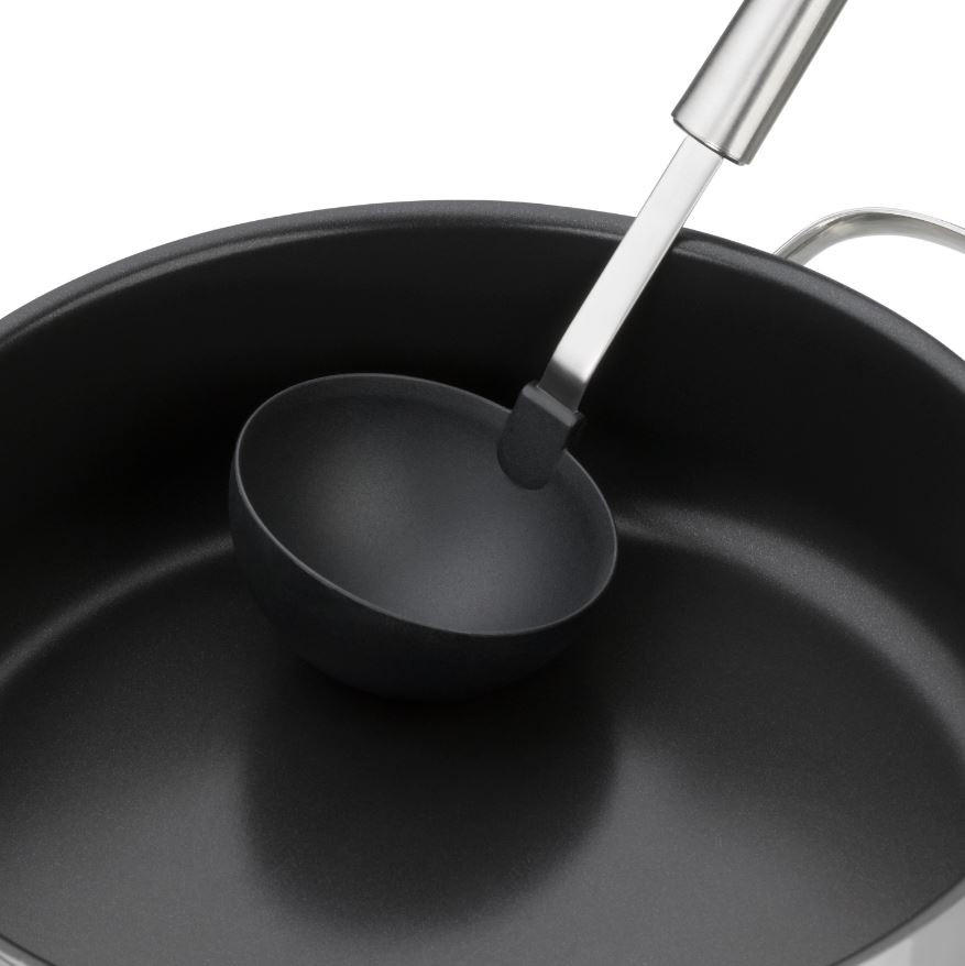 SCHÖPFLÖFFEL  - Schwarz, Basics, Kunststoff/Metall (30cm) - Silit