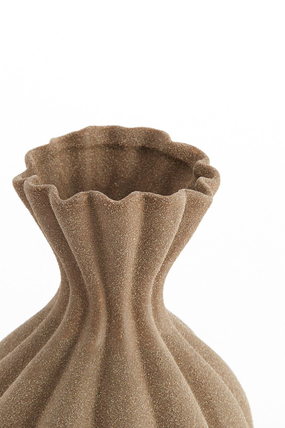 DEKOVASE  - Braun, Basics, Keramik (21,5/21,5/44,5cm) - Light & Living