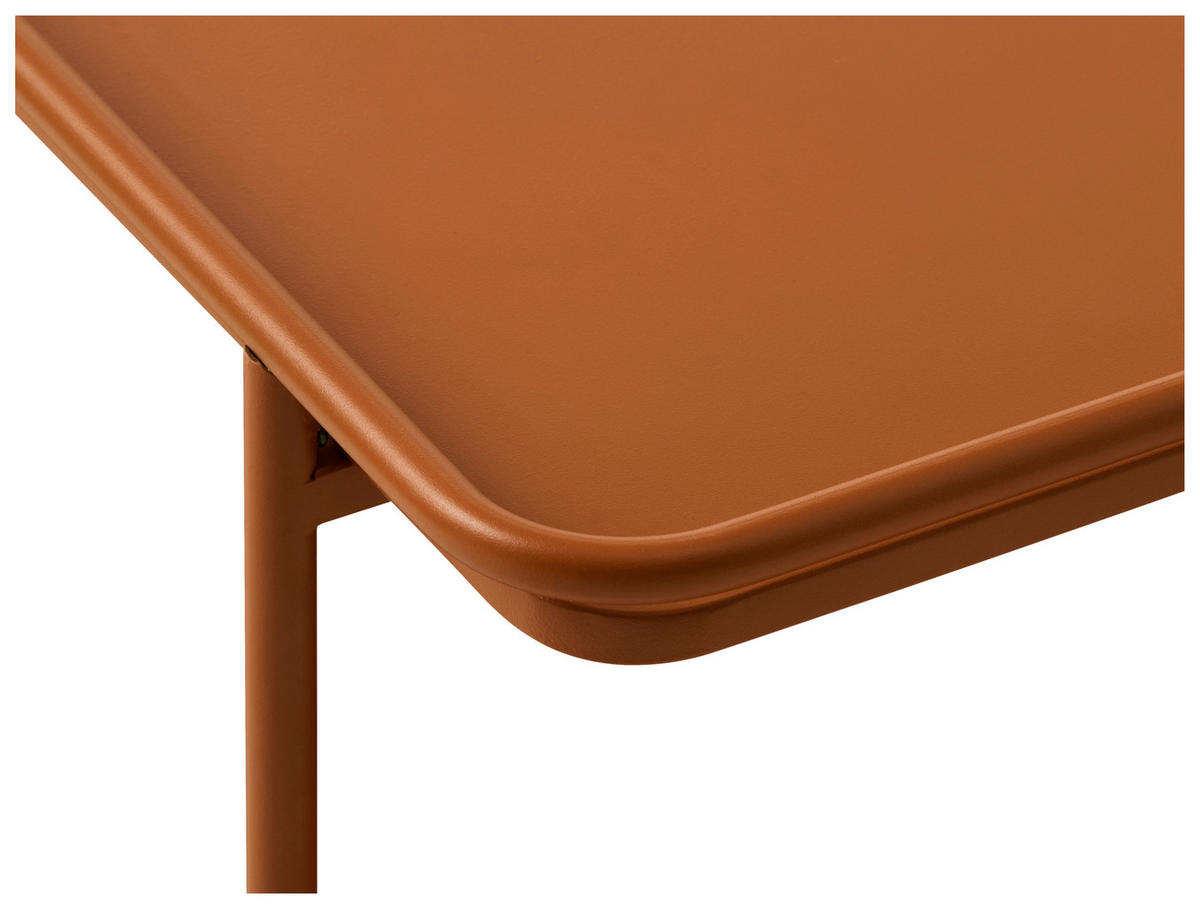 BEISTELLTISCH 45/45/44,3 cm Terracotta quadratisch  - Terracotta, Basics, Metall (45/45/44,3cm) - Xora