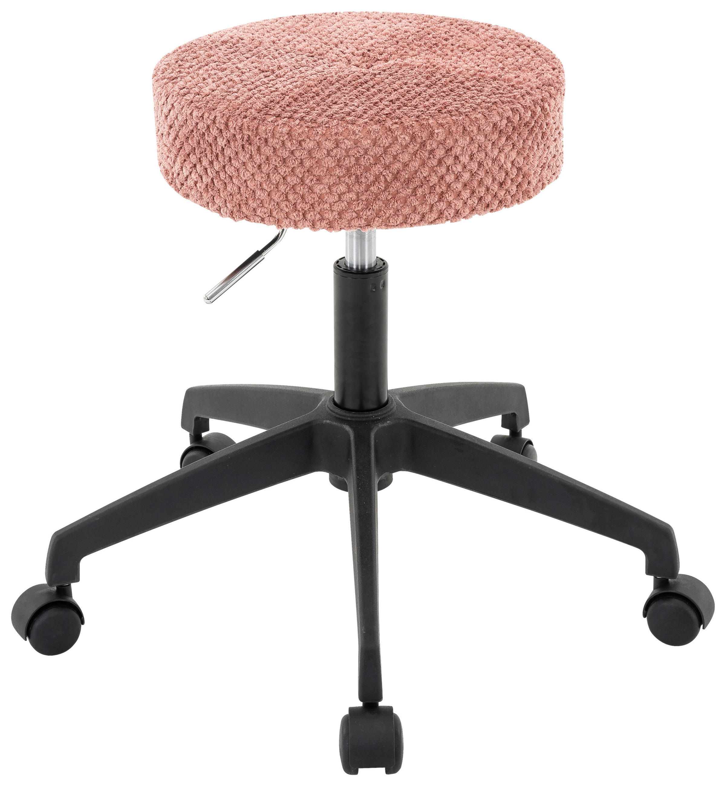 BÜROHOCKER Schwarz, Pink  - Pink/Schwarz, KONVENTIONELL, Kunststoff/Textil (35/49/61/35cm) - Carryhome