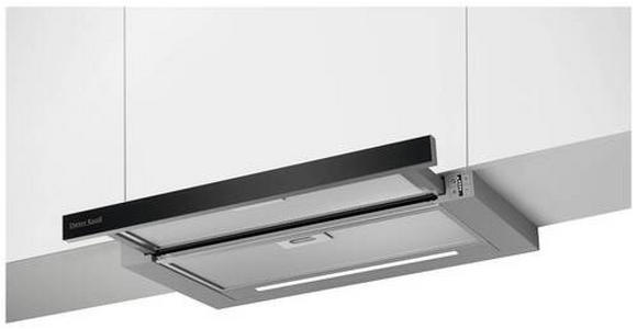 DUNSTABZUGSHAUBE DK6HP661B - Edelstahlfarben/Schwarz, Basics, Metall (59,8/39,5/30cm) - Dieter Knoll