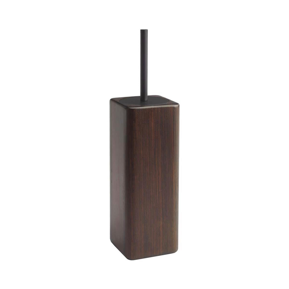 WC-BÜRSTENHALTER in   Holz  - Dunkelbraun, Basics, Holz (10/38,8/10cm) - Aquanova