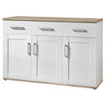 SIDEBOARD  in 140/88/45 cm  - Silberfarben/Lärchefarben, KONVENTIONELL, Holzwerkstoff/Kunststoff (140/88/45cm) - Xora