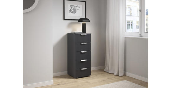 KOMMODE  in 40/100/42 cm  - Chromfarben/Dunkelgrau, Design, Glas/Holzwerkstoff (40/100/42cm) - Carryhome