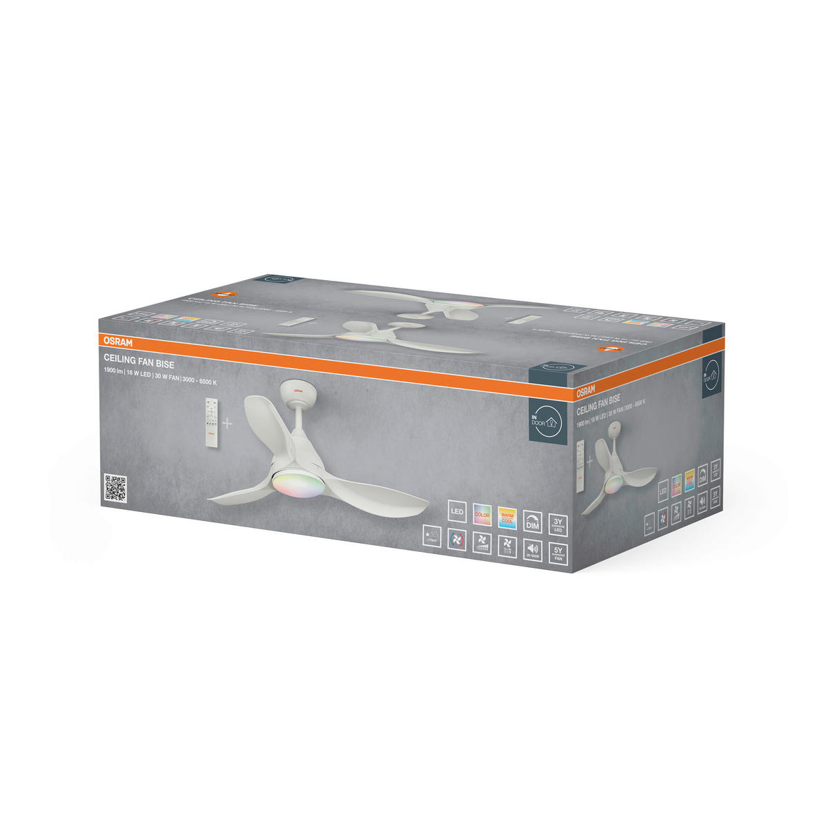 DECKENVENTILATOR - Design (106,5/38,5cm) - Osram