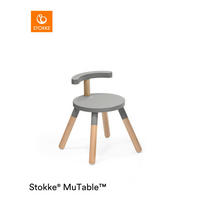 KINDERSTUHL - Naturfarben/Grau, Basics, Holz (35/42/35cm) - Stokke
