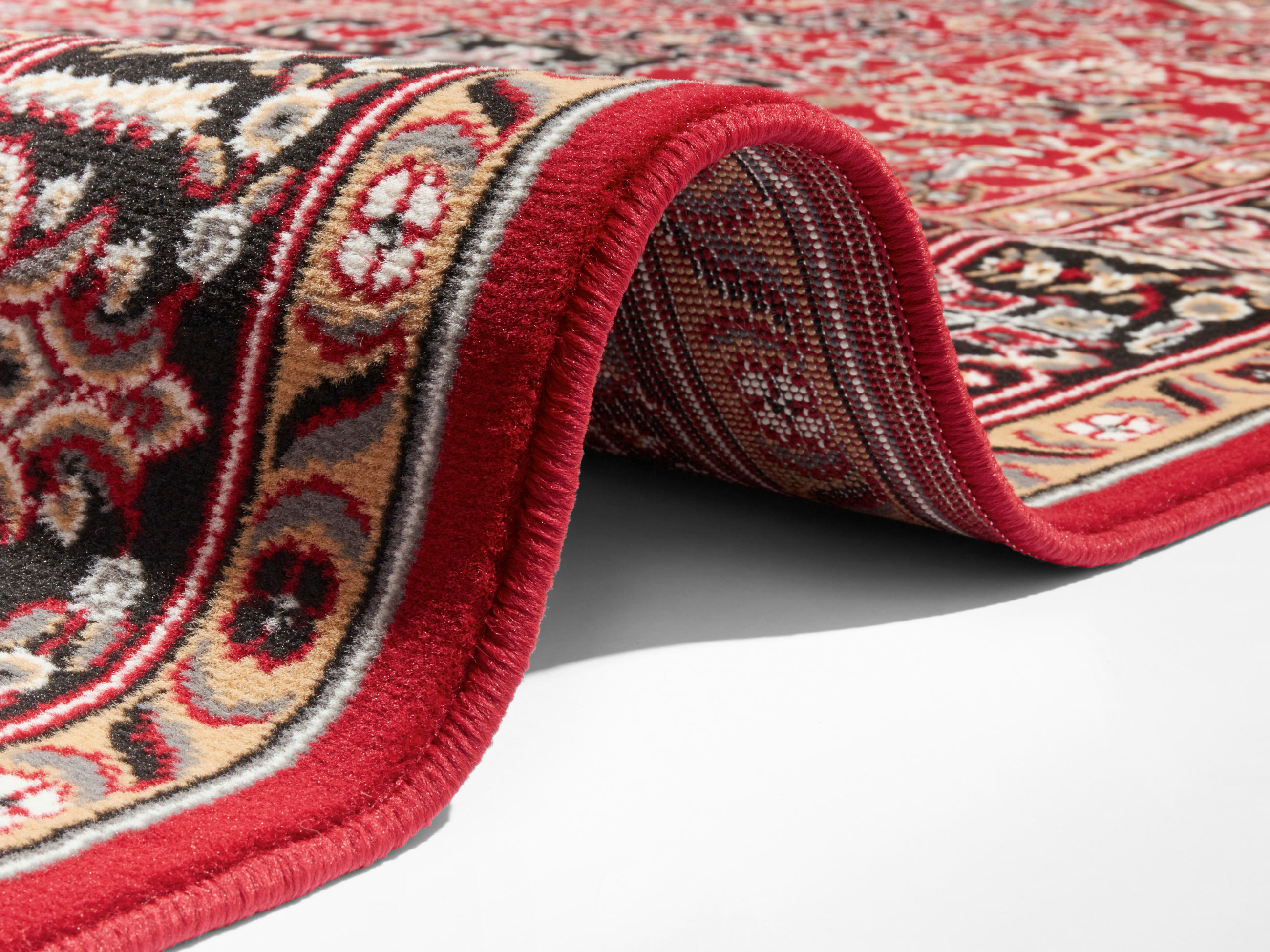 VINTAGE-TEPPICH 80/250 cm Mirkan Rot, Multicolor  - Rot/Multicolor, Basics, Kunststoff/Textil (80/250cm) - Hanse Home