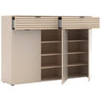 SCHUHSCHRANK 150/102/38 cm - Kaschmir/Eichefarben, Design, Holzwerkstoff/Kunststoff (150/102/38cm) - Xora