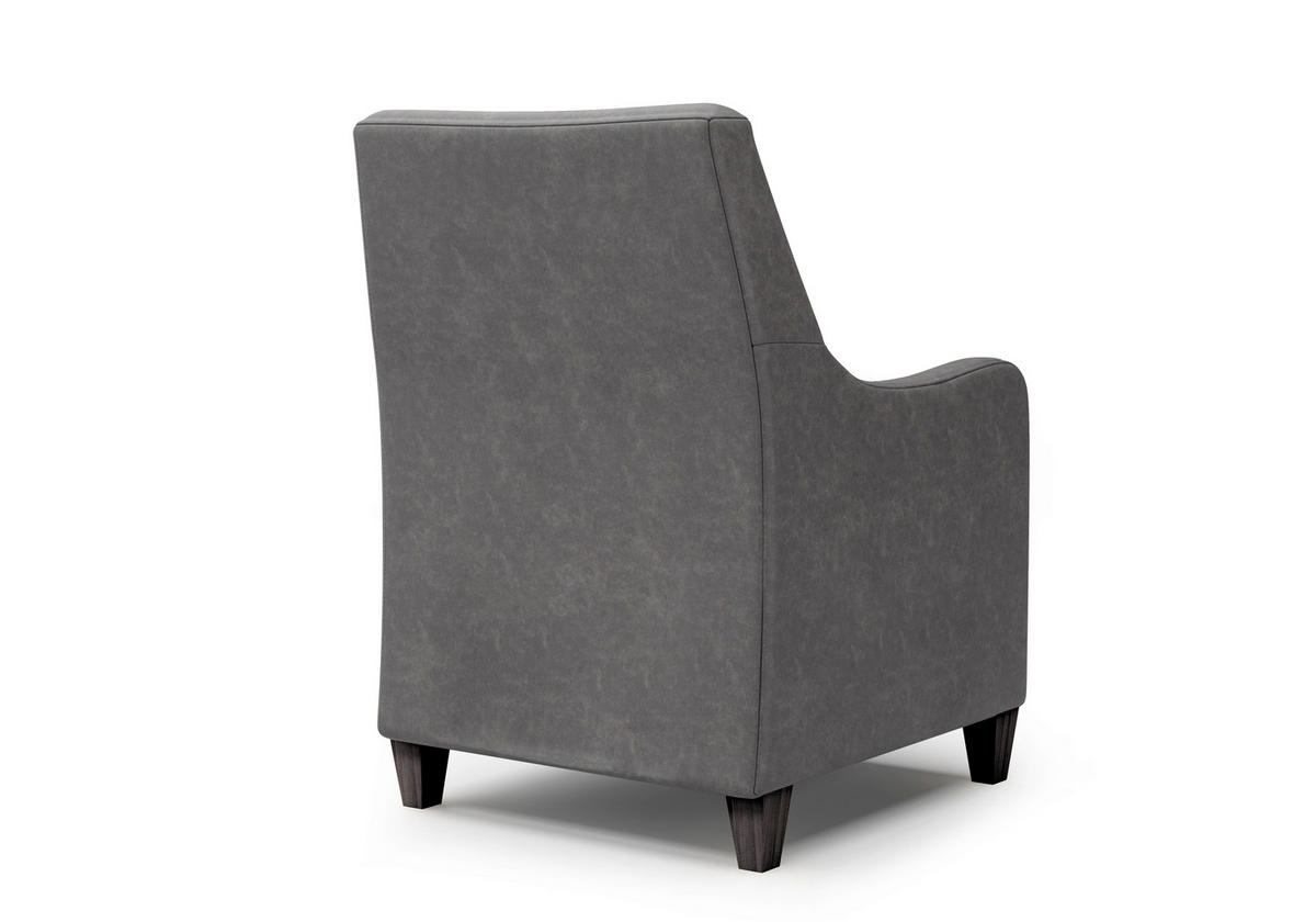 SESSEL in Mikrofaser Anthrazit  - Wengefarben/Anthrazit, KONVENTIONELL, Holz/Textil (70/93/75cm) - Sit & More