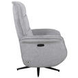 RELAXSESSEL Webstoff    - Schwarz/Grau, KONVENTIONELL, Textil/Metall (71/108-73/89-162cm) - Cantus