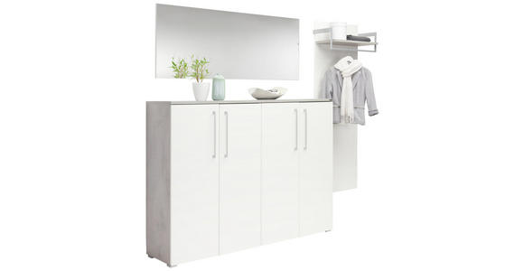 GARDEROBENPANEEL 60/175/30 cm - Weiß, Design, Holzwerkstoff (60/175/30cm) - Voleo