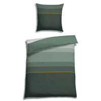 BETTWÄSCHE 2-teilig Satin 135/200 cm  - Dunkelgrün, Basics, Textil (135/200cm) - Florella