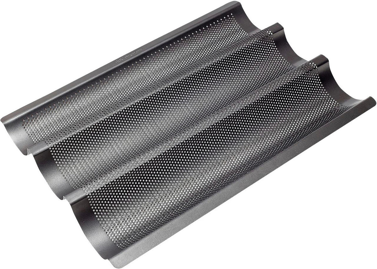 BAGUETTE-BLECH - Schwarz, KONVENTIONELL, Metall (28/38,5/4cm) - Birkmann
