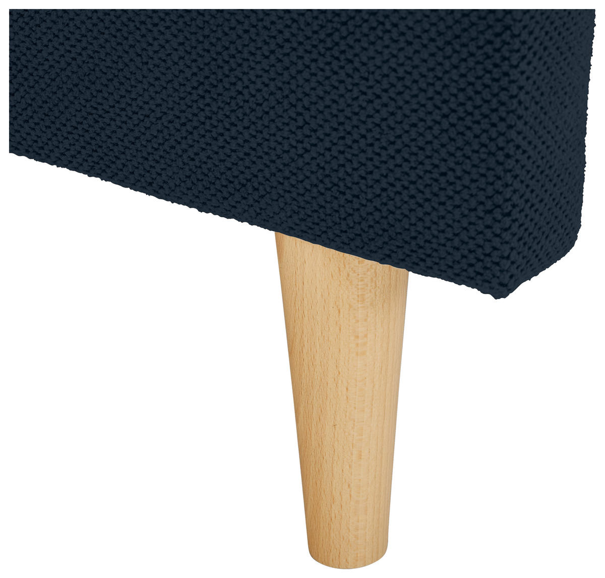 ECKSOFA in Webstoff Dunkelblau  145/250 cm  - Naturfarben/Dunkelblau, KONVENTIONELL, Holz/Textil (145/250cm) - Carryhome