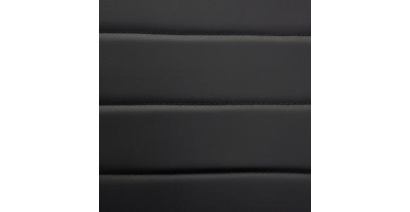 STUHL  in Eisen Lederlook Metall, Textil  - Schwarz/Weiß, Design, Textil/Metall (43,5/96/58cm) - Carryhome