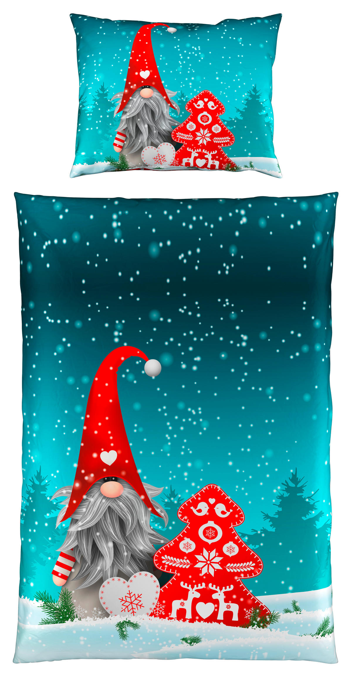 POSTELJINA ELF  - boje petroleja, Design, tekstil (140/200cm) - Novel