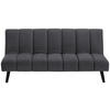 JUGEND- UND KINDERSOFA Flanell Dunkelgrau  - Dunkelgrau/Schwarz, MODERN, Holz/Textil (180/81/93cm) - P & B