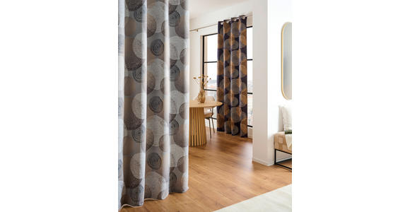 ÖSENVORHANG blickdicht  - Anthrazit, Basics, Textil (135/245cm) - Esposa
