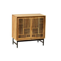 KOMMODE  in 85/85/40 cm  - Schwarz/Akaziefarben, KONVENTIONELL, Holz/Metall (85/85/40cm) - Livetastic