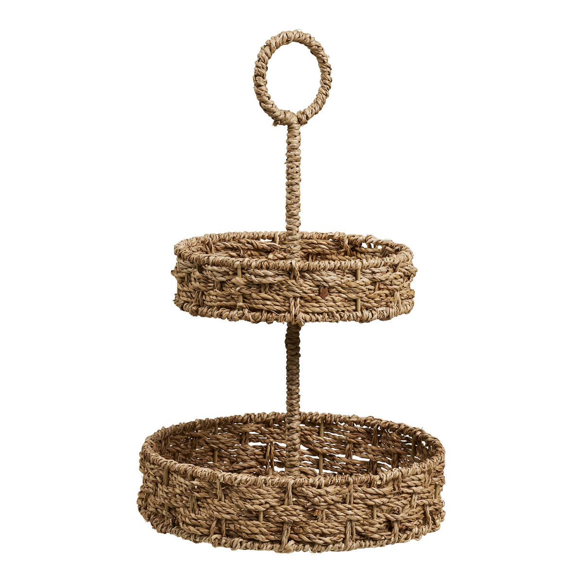 ETAGERE 2-stöckig - Naturfarben, Basics, Naturmaterialien/Metall (25/40,5/25cm)