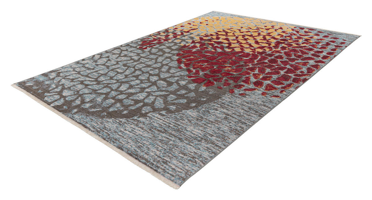 FLACHWEBETEPPICH 80/150 cm Dilan 400 Multicolor, Rot  - Rot/Multicolor, KONVENTIONELL, Textil (80/150cm)