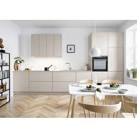 EINBAUKÜCHE SILVIA  - Sandfarben, Design, Holzwerkstoff - Novel