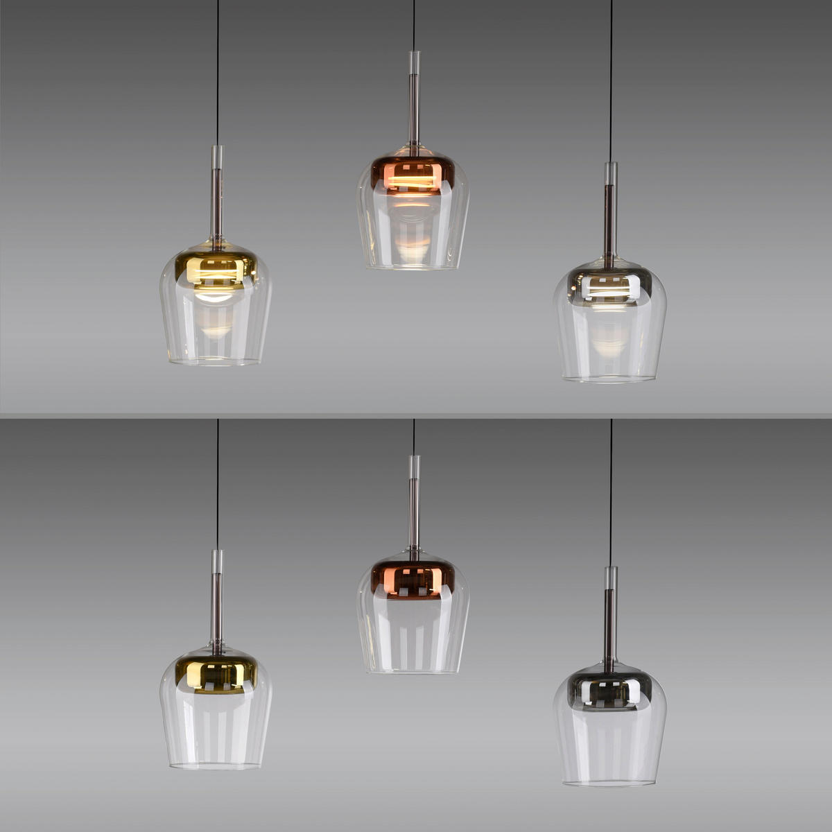 LED-HÄNGELEUCHTE 93/21/200 cm    - Silberfarben/Goldfarben, Design, Kunststoff/Metall (93/21/200cm)