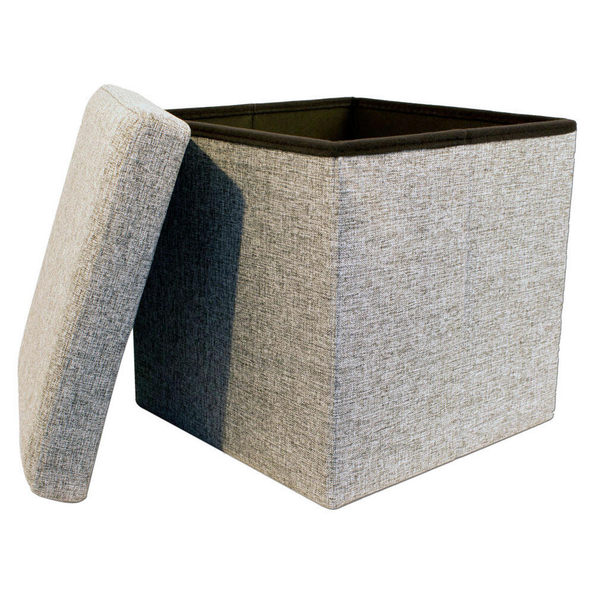 SITZWÜRFEL Struktur Grau  - Grau, Basics, Textil (38/38/38cm) - Echtwerk