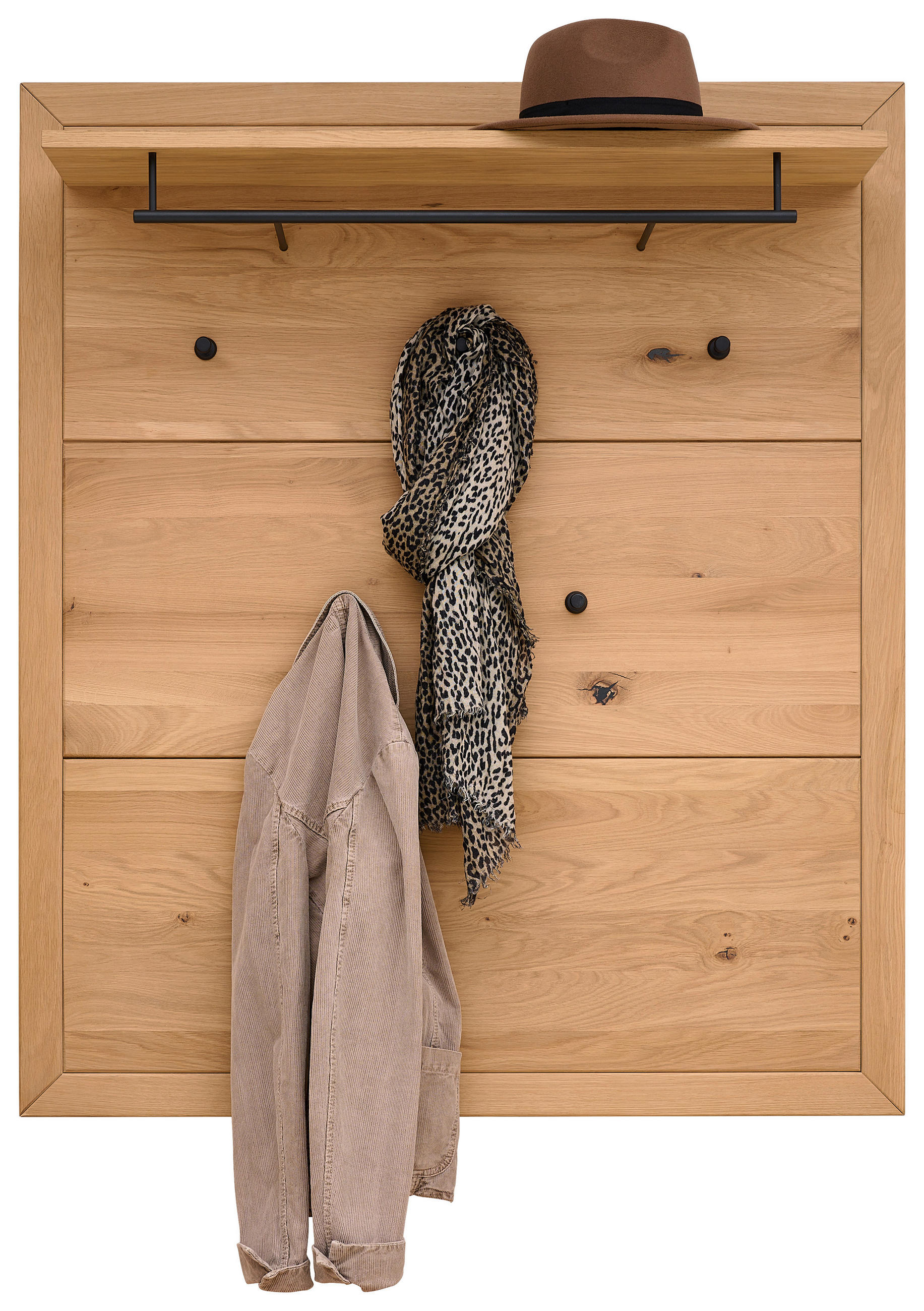 GARDEROBENPANEEL  in 99,6/116,6/24 cm  - Eichefarben, KONVENTIONELL, Holz (99,6/116,6/24cm) - Linea Natura