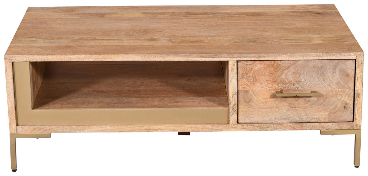 COUCHTISCH in Holz 130/45/70 cm  - Naturfarben, Natur, Holz/Metall (130/45/70cm) - MID.YOU