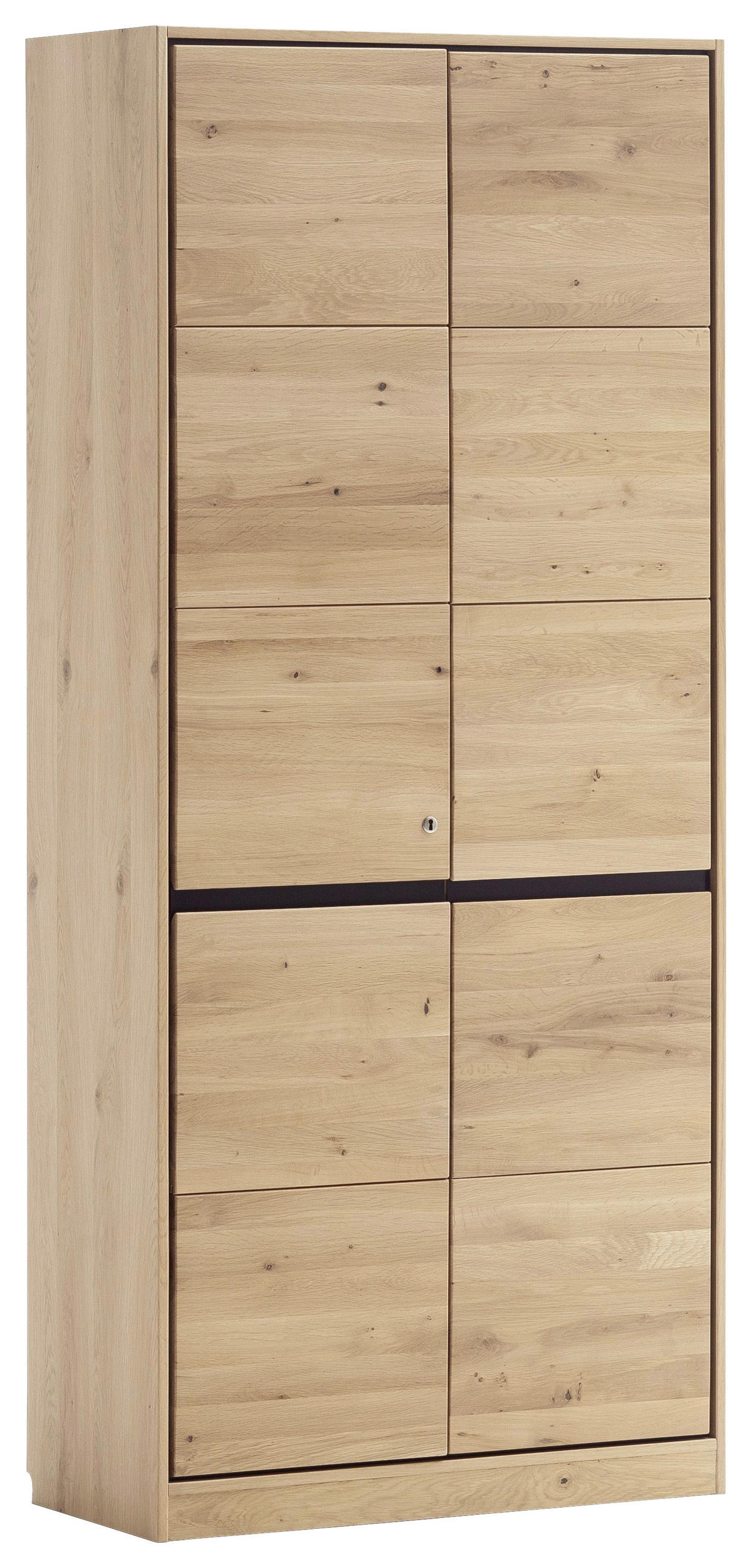 AKTENSCHRANK 86/198/40 cm  - Eiche Bianco, KONVENTIONELL, Holz/Holzwerkstoff (86/198/40cm) - Linea Natura