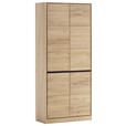 AKTENSCHRANK 86/198/40 cm  - Eiche Bianco, KONVENTIONELL, Holz/Holzwerkstoff (86/198/40cm) - Linea Natura