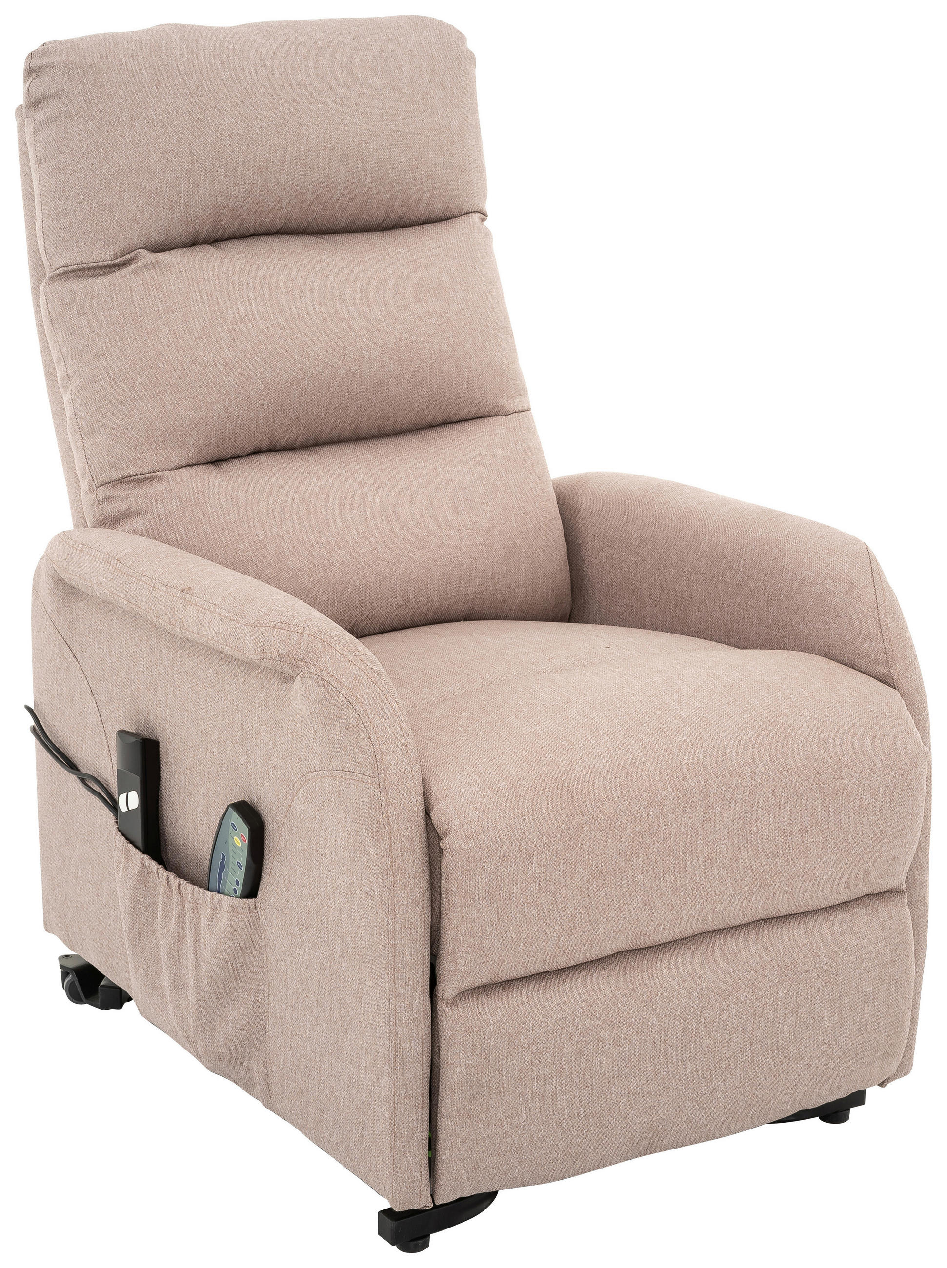 RELAXFÅTÖLJ i metall, textil sandfärgad  - sandfärgad/svart, Design, metall/textil (68/100/94cm) - Livetastic
