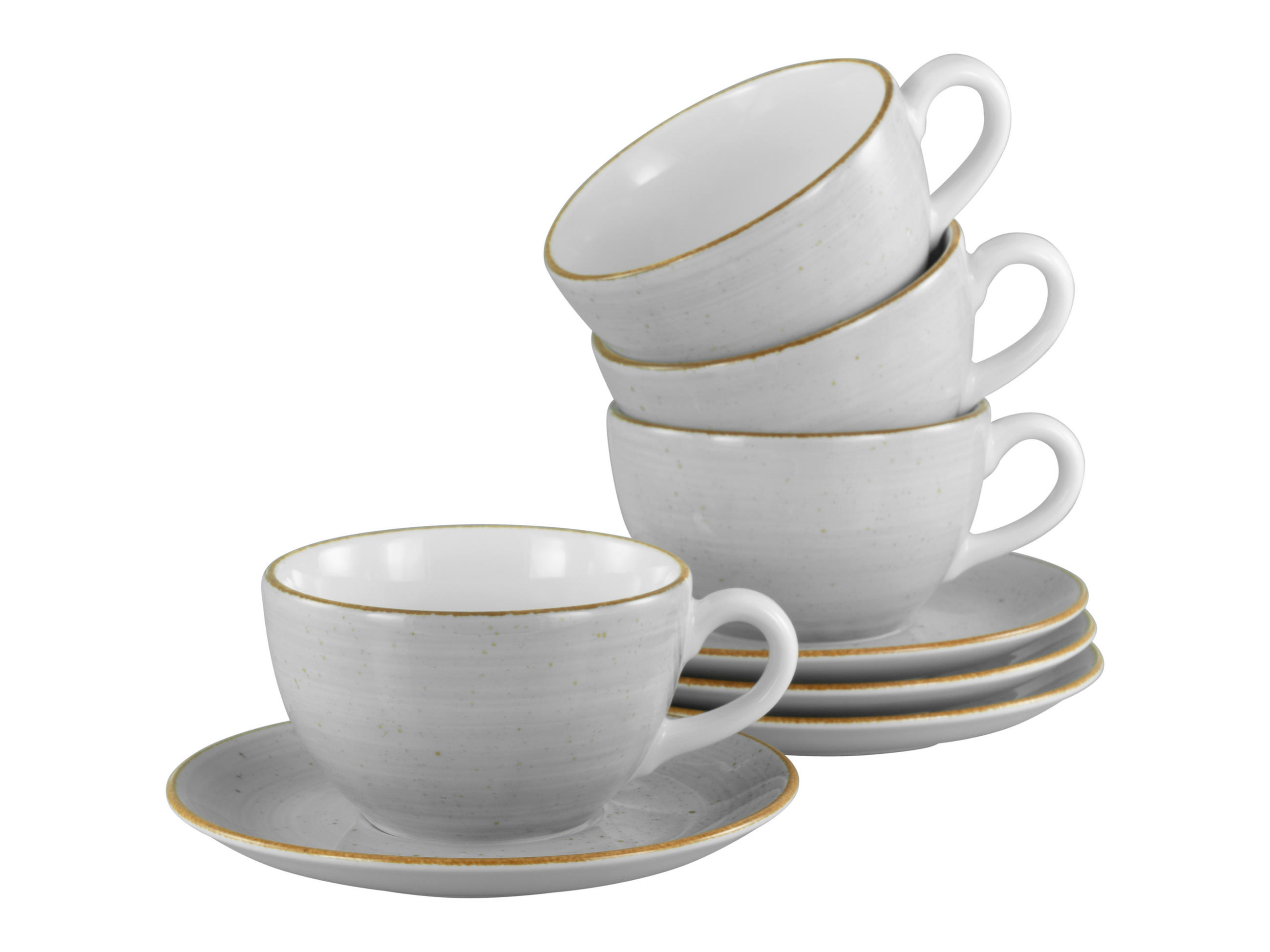 SET SKODELIC  Vintage Nature    8-delni   - svetlo siva, Basics, keramika - Creatable
