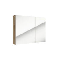 ELEMENT SA OGLEDALOM   - hrast Artisan, Moderno, staklo/drvni materijal (80/60/15cm) - MID.YOU