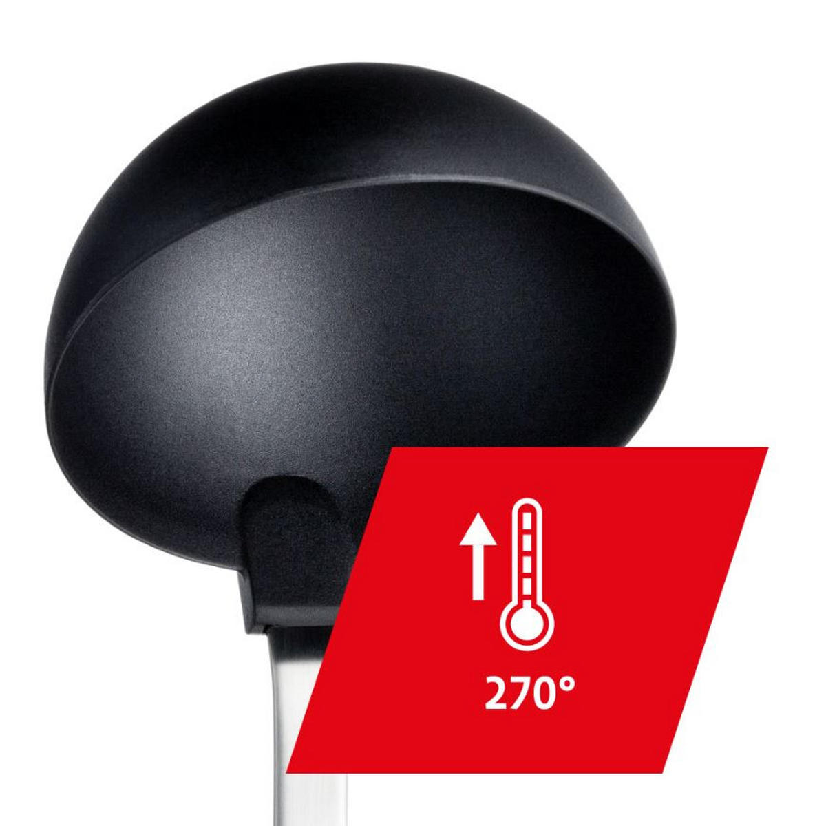 SCHÖPFLÖFFEL  - Schwarz, Basics, Kunststoff/Metall (30cm) - Silit