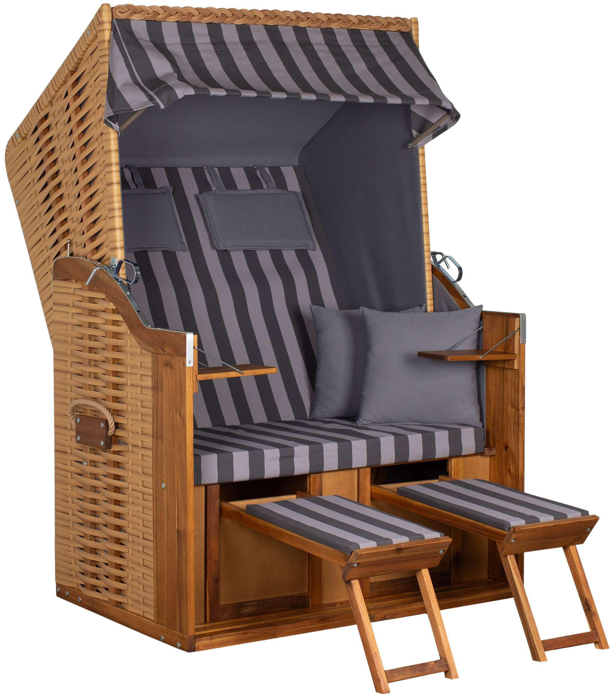 STRANDKORB Naturfarben  - Naturfarben, LIFESTYLE, Holz/Textil (120/165/80cm)