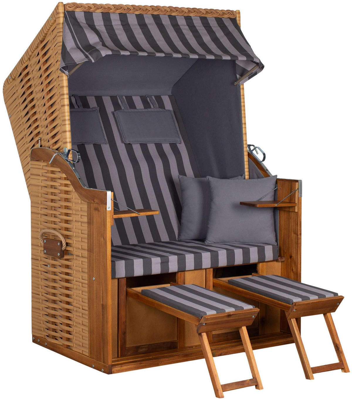 STRANDKORB Naturfarben  - Naturfarben, LIFESTYLE, Holz/Textil (120/165/80cm)