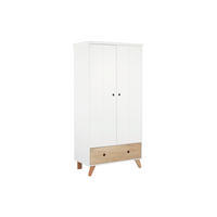  KINDERKLEIDERSCHRANK Weiß, Pinienfarben  - Weiß/Pinienfarben, Design, Holz/Holzwerkstoff (95/190/56,5cm) - home24