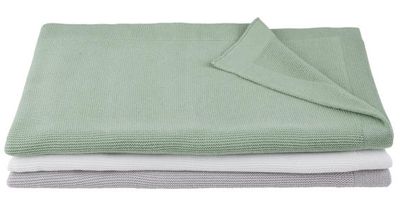PLAID 130/170 cm - Hellgrau, Basics, Textil (130/170cm) - Ambiente