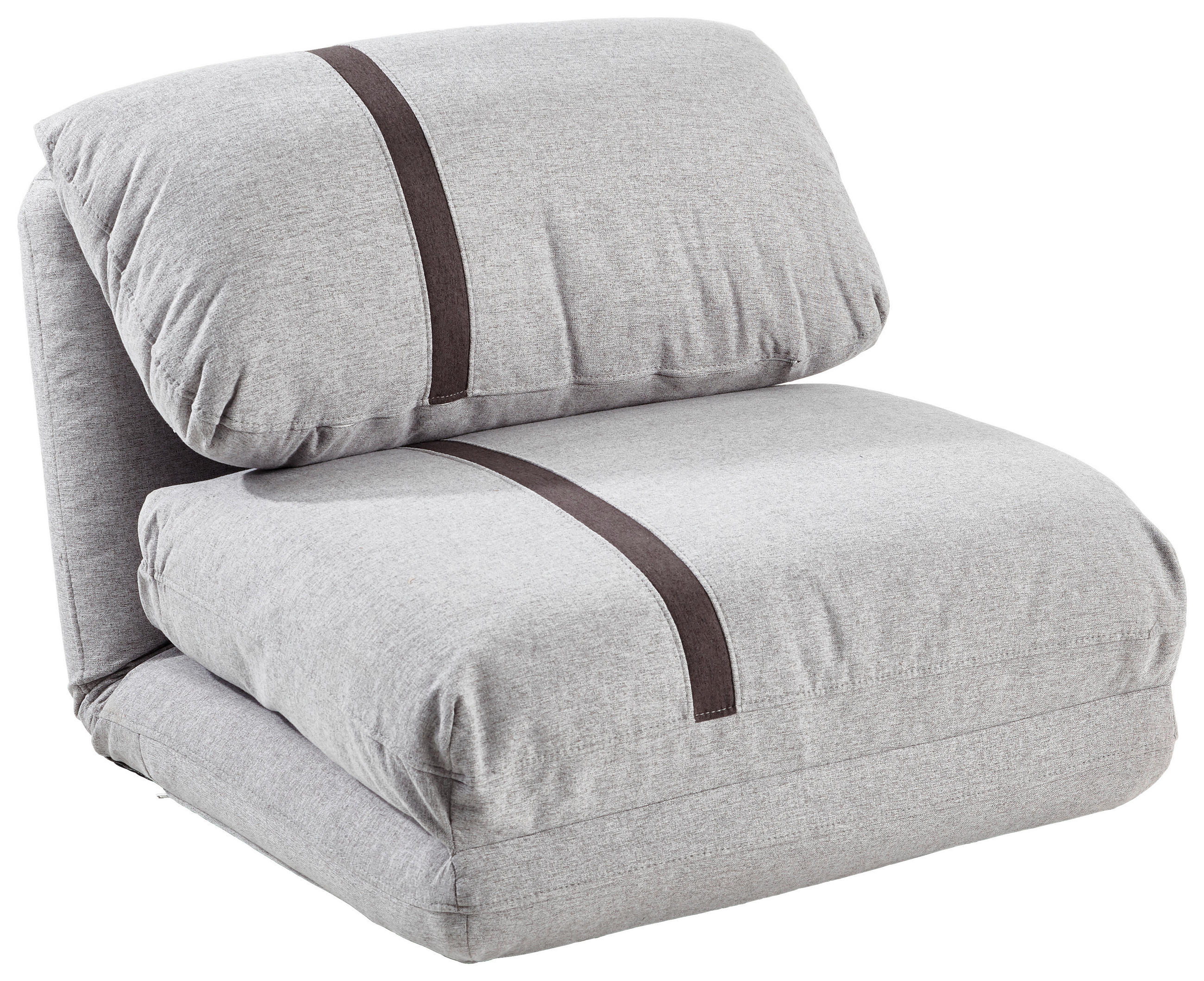 SCHLAFSESSEL in Webstoff Hellgrau, Dunkelgrau - Dunkelgrau/Hellgrau, Design, Textil (78/82/58cm) - Livetastic