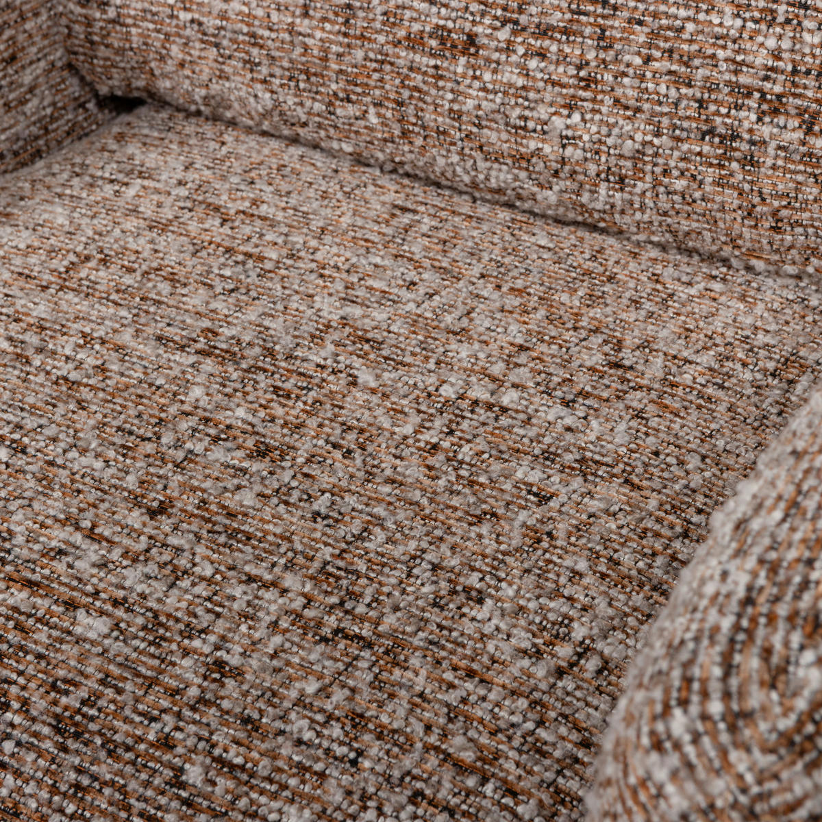 SESSEL in Bouclé Braun  - Braun, Design, Textil (78/64/79cm) - Livetastic