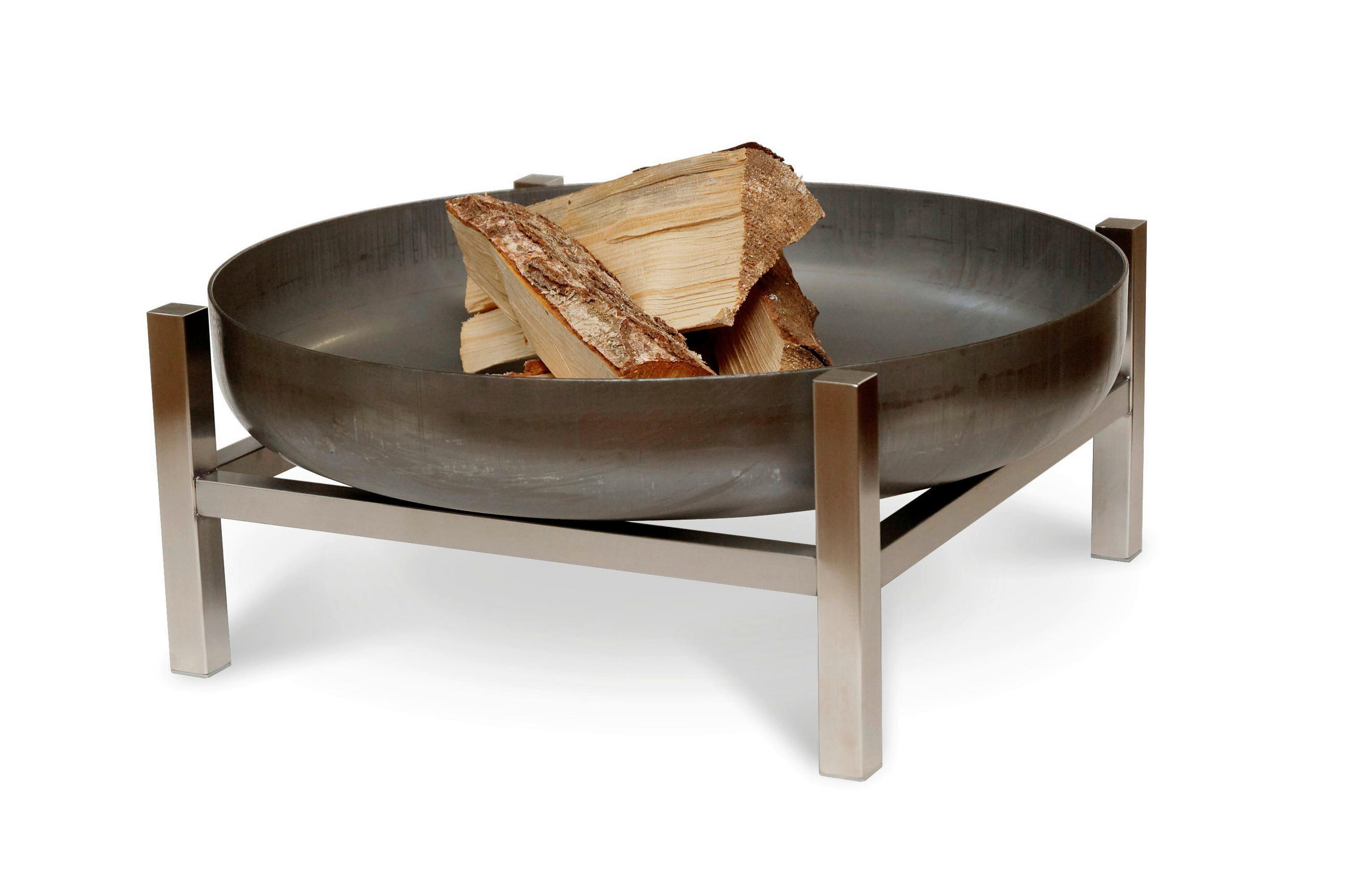 ELDFAT SVENSKAV CUBE S 2092 - stålfärgad, Basics, metall (63/63/25cm)