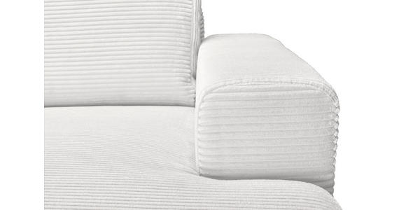 ECKSOFA Naturfarben Cord Rückenkissen, Bettkasten, Schlaffunktion, Rücken echt, Liegefläche im Originalstoff  - Schwarz/Naturfarben, KONVENTIONELL, Textil/Metall (240/150cm) - Carryhome