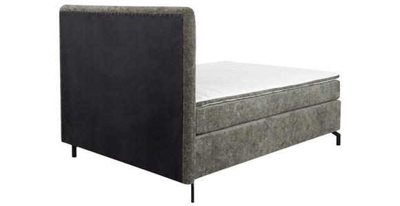 BOXSPRINGBETT 140/200 cm  in Grau  - Schwarz/Grau, Design, Textil/Metall (140/200cm) - Esposa