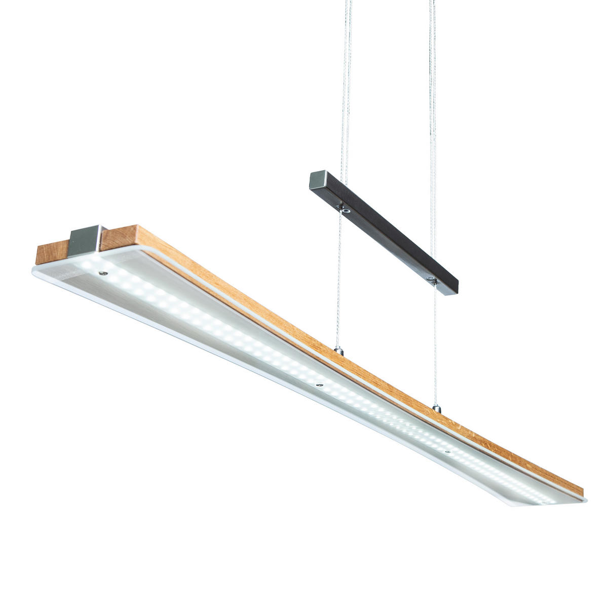 LED-HÄNGELEUCHTE 100/9/150 cm  - Beige, Natur, Holz (100/9/150cm)
