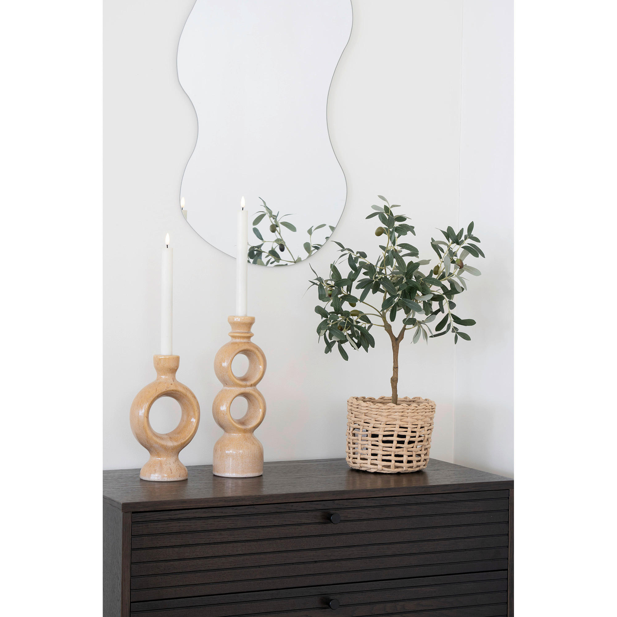 KUNSTPFLANZE Olive  - Grün, Design (22.5/61/36.5cm)