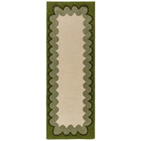 WOLLTEPPICH 80/230 cm Wiggle Grün rechteckig  - Grün, Basics, Textil (80/230cm) - Flair Rugs