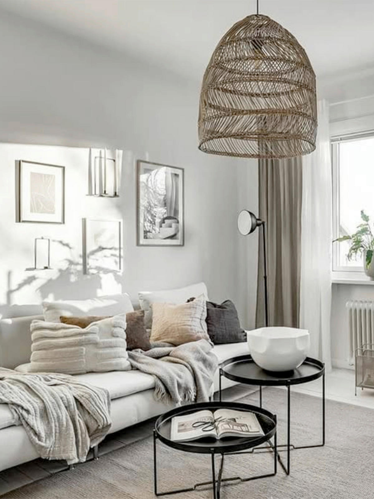 HÄNGELEUCHTE 45,5/49/45,5 cm  - Naturfarben, Natur, Naturmaterialien (45,5/49/45,5cm)